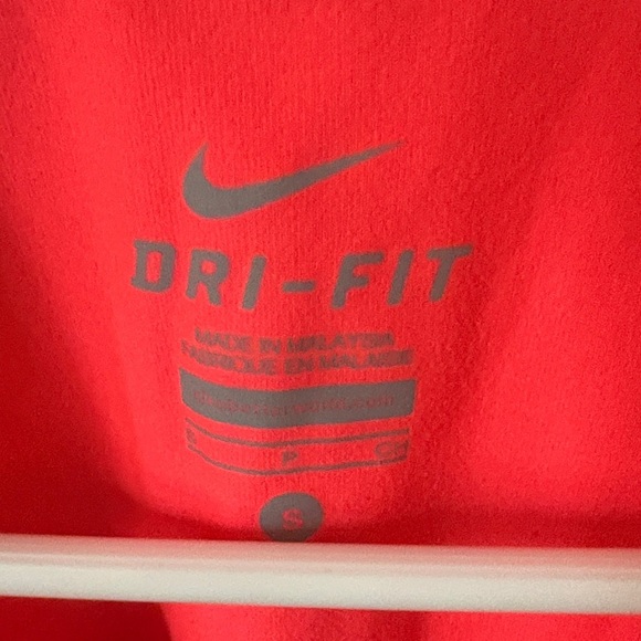 Nike Women's Bright Coral Long Sleeve Top - Picture 2 of 3